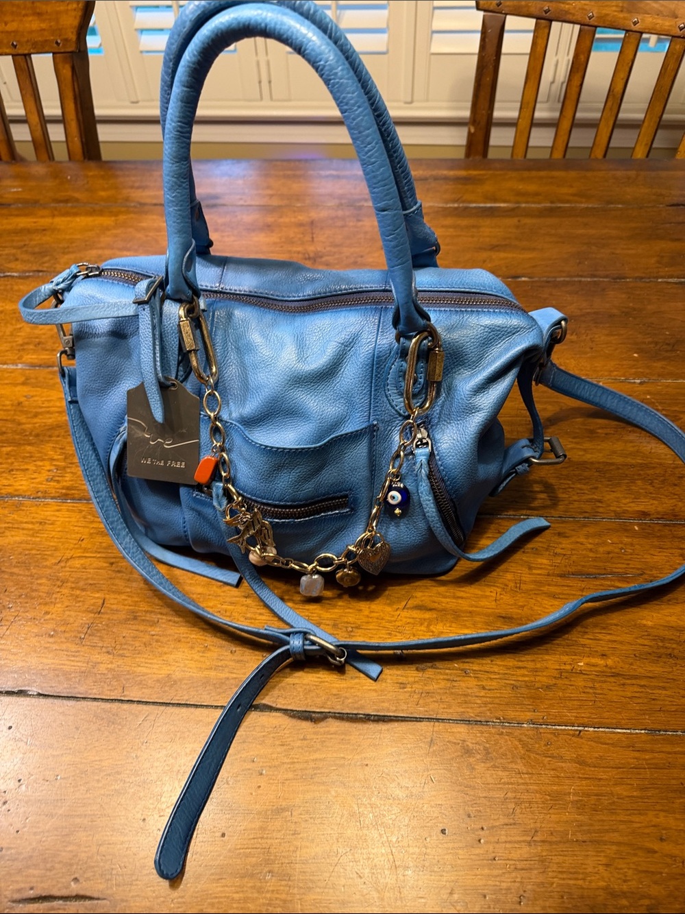 We The Free Baby Emerson Tote in Santorini Blue